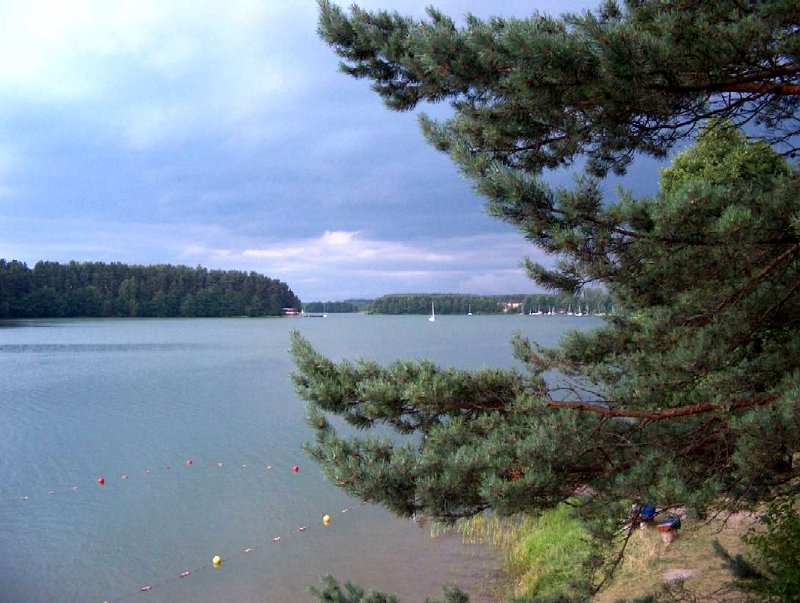 Jezioro Wdzydze widziane z Ośrodka IBW PAN