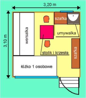 Plan domku 1-2 osobowego